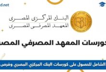 كورسات البنك المركزى المصرى